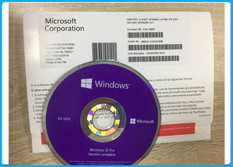 Bản gốc Microsoft Windows 10 Pro Phần mềm OEM pack 64BIT FQC-08981 Phiên bản tiếng Tây Ban Nha